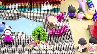 Peppa Pig | Peppa Pig Magnetic Park | How to make magnetic park for peppa pig | Magnetics Balls