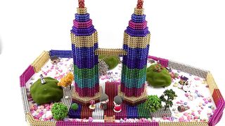 ASMR - Building Petronas Twin Towers with 58,576 Magnetic Balls | Top 10 Magnetics