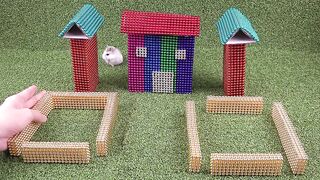 Hamster vs Hedgehog | Magnetic House | Top 10 Magnetics