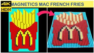 ASMR | Making McDonald's French fries with 1500 Magnetic balls | Top 10 Magnetics