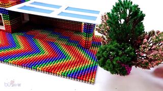ASMR -DIY How To Build Villa House For lamborghini Garage from Magnetic Balls - Bupi Show 4K