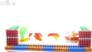 DIY -  Build Aquarium Piano Fish Tank Goldfish With Magnetic Balls - How I Do This - BuPi Show 4K