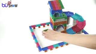 ASMR  How To Build Water Slide House Around Swimming Pool With Magnetic Balls Satisfaction 100% DIY