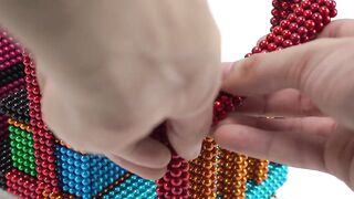 ASMR -  How To Make Electric Tram From Magnetic Balls Satisfaction 100% [DIY] - BuPi Show 4K