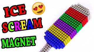 DIY - How To Build Ice Cream Stick from Magnetic Balls Magnet (ASMR)