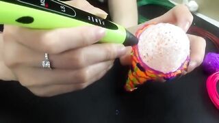 Easy DIY Barbie Hacks With 3 foot tall Ice Cream Cone  - How to Drawing with 3D Pen