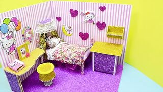 DIY #Miniature #Dollhouse Room - #Hello #Kitty #Room #Decor #10