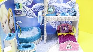 DIY #Miniature #Frozen #Bedroom and #Bathroom ~ Frozen #Elsa Room #Decor #2