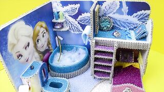 DIY #Miniature #Frozen #Bedroom and #Bathroom ~ Frozen #Elsa Room #Decor #2