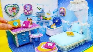 DIY #Miniature #Frozen #Bedroom - #Frozen #Elsa #Room #Decor #1