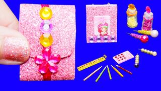 DIY Miniature Barbie School Supplies ~ Backpack, Glitter Pen, Pencil Case