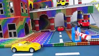 DIY - Building Miniature Modern Bus Station From Magnetic Balls (Satisfying) | WOW Magnet