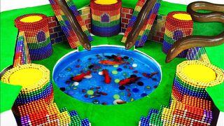 3 Days Build Underground Swimming Pool House, Slide For Eel With 10.000 Magnetic Balls - WOW Magnet