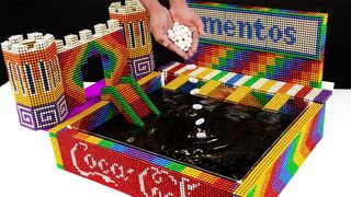 DIY Experiment | Build Swimming Pool Coca Cola, Mentos With Magnetic Balls | Satisfying | WOW Magnet