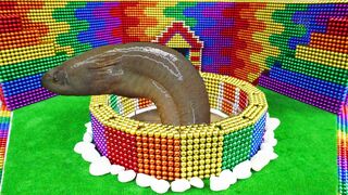 Most Creative - Build Playground For Eel With Magnetic Balls (Satisfying) - WOW Magnetic