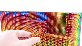 ASMR - Build Villa House, Swimming Pool For Fish With Magnetic Balls (Satisfying) - WOW Magnet