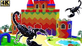 ASMR - Build Castle for Scorpion With Magnetic Balls (Satisfying) - Wow Magnet