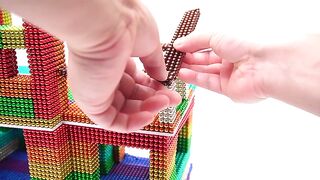 DIY How To Make Rainbow House With Lights From Magnetic Balls | Magnetic Toy