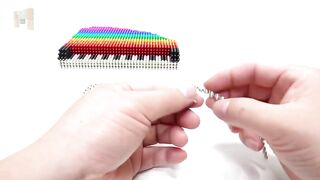 DIY How To Make Rainbow Piano With Magnetic Balls | Magnetic Toy (ASMR) 4K