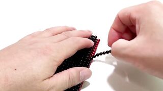 DIY - How To Make A Red Telephone box with Magnetic balls (ASMR) Magnetic Toy