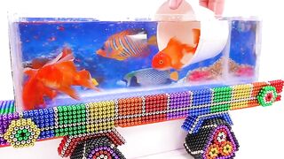 DIY - How To Make Amazing Aquarium Fish Truck Transporter From Magnetic Balls | ASMR Satisfying