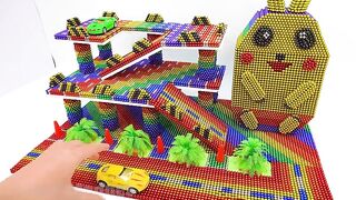 DIY - How To Make Beautiful Pikachu Garage From Magentic Balls | ASMR Satisfying Video
