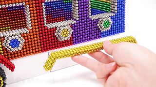 DIY - How To Make Delivery Coca cola, Fanta, Pepsi, 7 Up Truck From Magnetic Balls | ASMR Satisfying