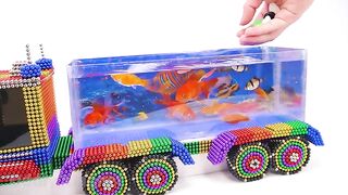 DIY - How To Make Beautiful Delivery Aquarium Truck From Magnetic Balls | ASMR Satisfying Video