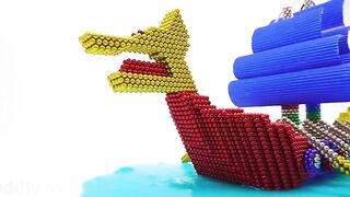 DIY - How To Make Amazing Dragon sailboat From Magnetic balls | ASMR Satisfying Video