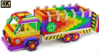 DIY - How To Make Beautiful Garbage truck From Magnetic balls | ASMR Satisfying Video