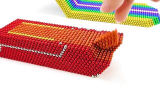 DIY - How To Make Reindeer Sleigh Ride For Santa Clause From Magnetic Balls | ASMR Satisfying Video