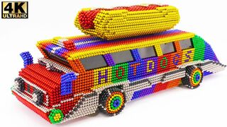 DIY - How To Make Amazing Mobile  Hotdogs Truck Car From Magnetic Balls | ASMR Satisfying Video