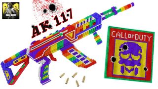 DIY - كيفية جعل AK 117 GUN Call of Duty من الكرات المغناطيسية (مرضية) | Oddly Magnets