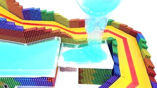 DIY - كيفية جعل ملعب لعبة البولينج الشريحة من الكرات المغناطيسية (مرضية) | Oddly Magnets