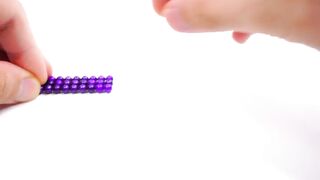 DIY - How To Make Racing Car From Magnetic Balls (ASMR Satisfying video) - Haeon Magnet 해온 4K