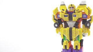 DIY - How To Make Transformers Bumblebee Robot With Magnetic Balls (ASMR) - Haeon Magnet 4K