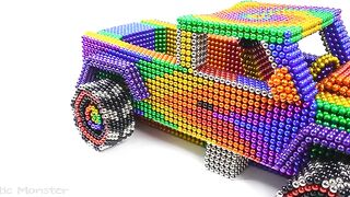 DIY - How To Make Rolls Royce Monster Truck From Magnetic Balls (ASMR Satisfying) - Haeon Magnet 4K