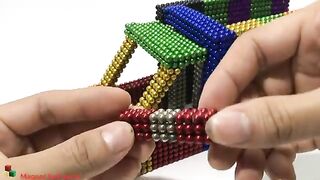 Cách Chế Tạo Xe Cứu Thương |  DIY - How To Make Color Ambulance From Magnetic Balls ( Satisfying )