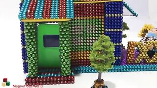DIY - How To Build Colored Hello Kitty House From Magnetic Balls ( Satisfying ) | Magnet ball world