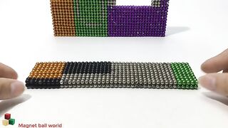 DIY - How To Make Color Fast Food Car From Magnetic Balls ( Satisfying ) | Magnet ball world