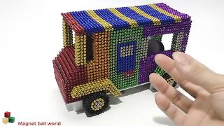 DIY - How To Make Color Fast Food Car From Magnetic Balls ( Satisfying ) | Magnet ball world