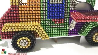 DIY - How To Make Color Fast Food Car From Magnetic Balls ( Satisfying ) | Magnet ball world