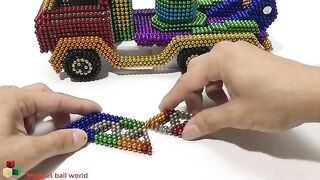Cách Chế Tạo Xe Cứu Hỏa | DIY - How To Make A Fire Truck From A Magnetic Orb (Delight)