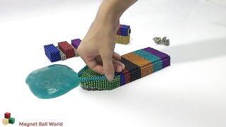 Cách lắp ráp chiếc thuyền chở hàng | DIY - How to make Rainbow Ship with MagneticBalls, Slime (ASMR)