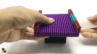 DIY | How To Make Rainbow One Pillar Pagoda with Magnetic Balls, Slime | ASMR | Magnet Ball World