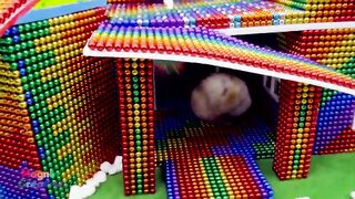 Satisfying Video 4K | How To Build Modern House Has Curved Roof For Hamster | Magnet Creative