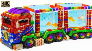 ASMR - How to Make Most Beautiful Aquarium RC Truck Car From Magnetic Balls ( Satisfying )