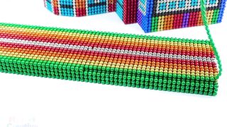 DIY -  Build Rainbow Villa House With Swimming Pool From Magnetic Balls ( Satisfying )