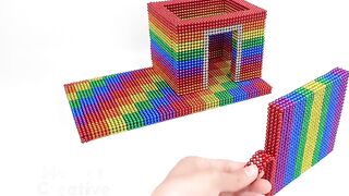 DIY - How to Build Awesome Mansion For Hamster And Goldfish From Magnetic Balls ( Satisfying )