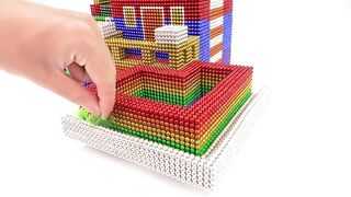 DIY - How To Make Beautiful Villa House and Swiming Pool with Magnetic Balls | Magnet Creative